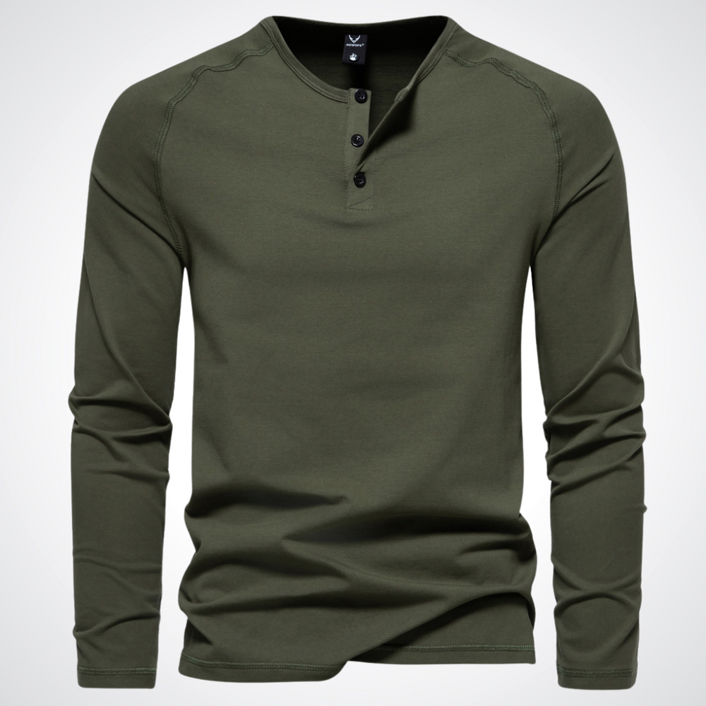 Joshua | Rundhals-Langarmshirt