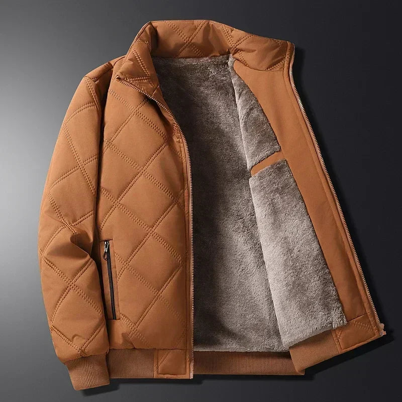 Nolan | Jacke mit Stehkragen und Diamantmuster